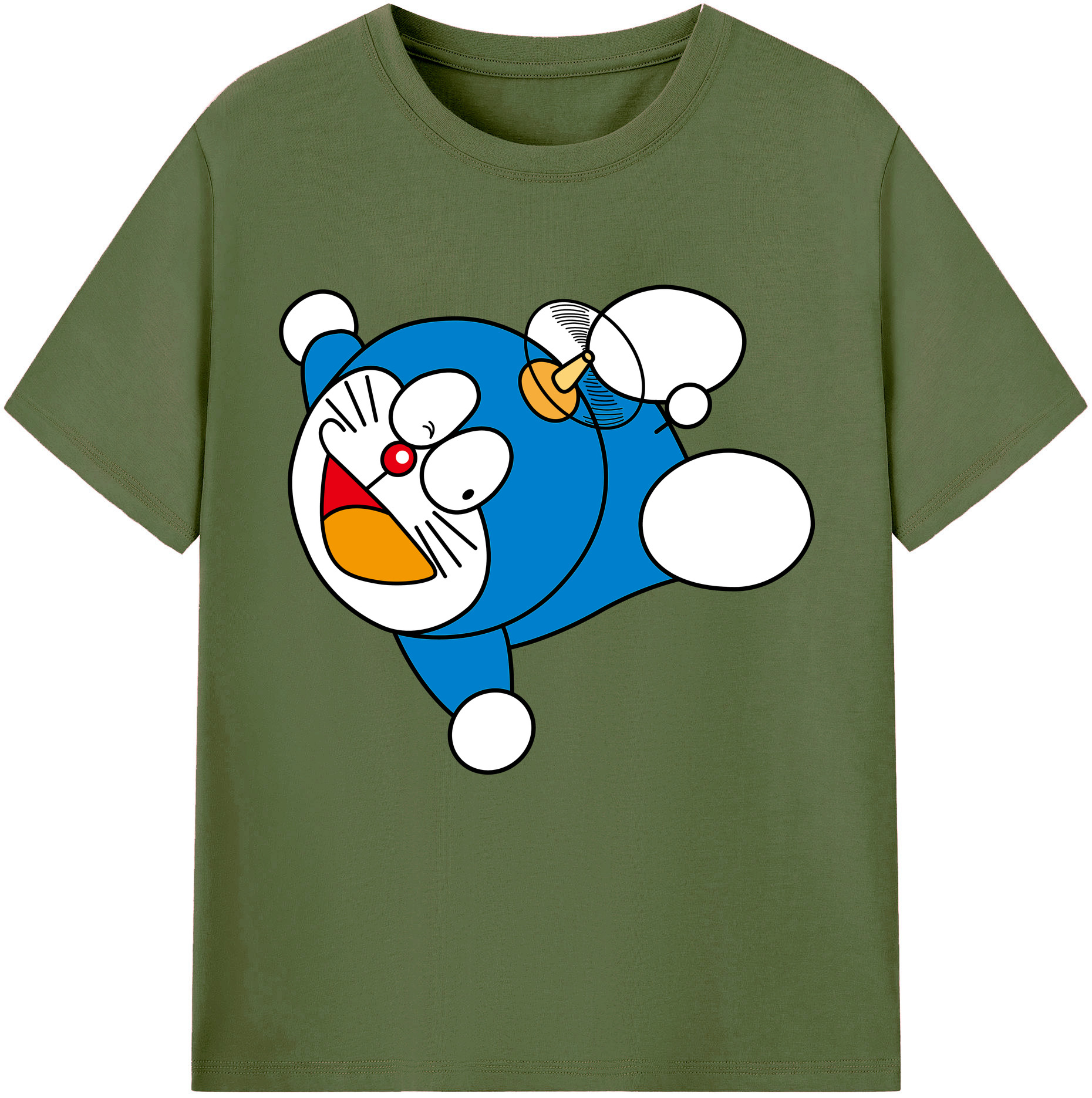 （画像用） ドラえもん Doraemon 綿100％半袖Tシャツ（フロントプリント）